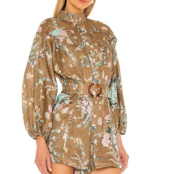 ZIMMERMANN Linen floral jumpsuit - Picture 3 of 4